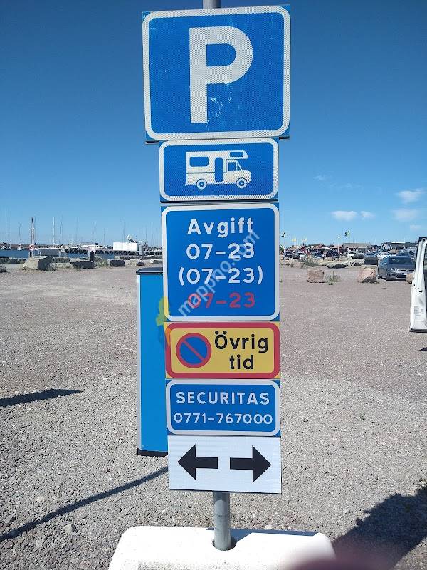 Parkplatz für Wohnmobile/ Husbilsparkering